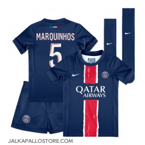 Paris Saint-Germain Marquinhos #5 Kotipaita Lapsille 2024-25 Lyhythihainen (+ shortsit)